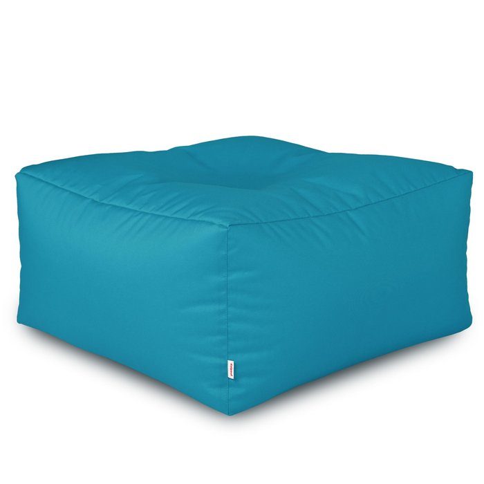 Blue pouffe table outdoor