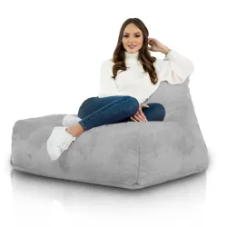 Bali Bean Bag Chair with Backrest - Yeti Faux Fur – view 3