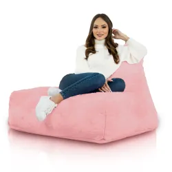 Bali Bean Bag Chair with Backrest - Yeti Faux Fur – view 8