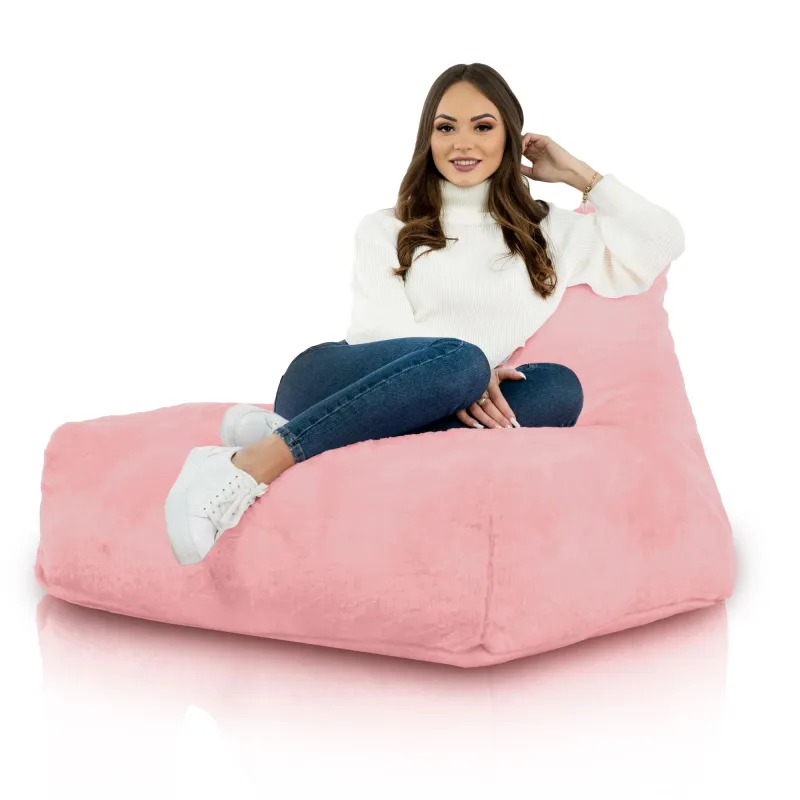 Bali Bean Bag Chair with Backrest - Yeti Faux Fur – view 8