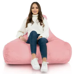 Bali Bean Bag Chair with Backrest - Yeti Faux Fur – view 9
