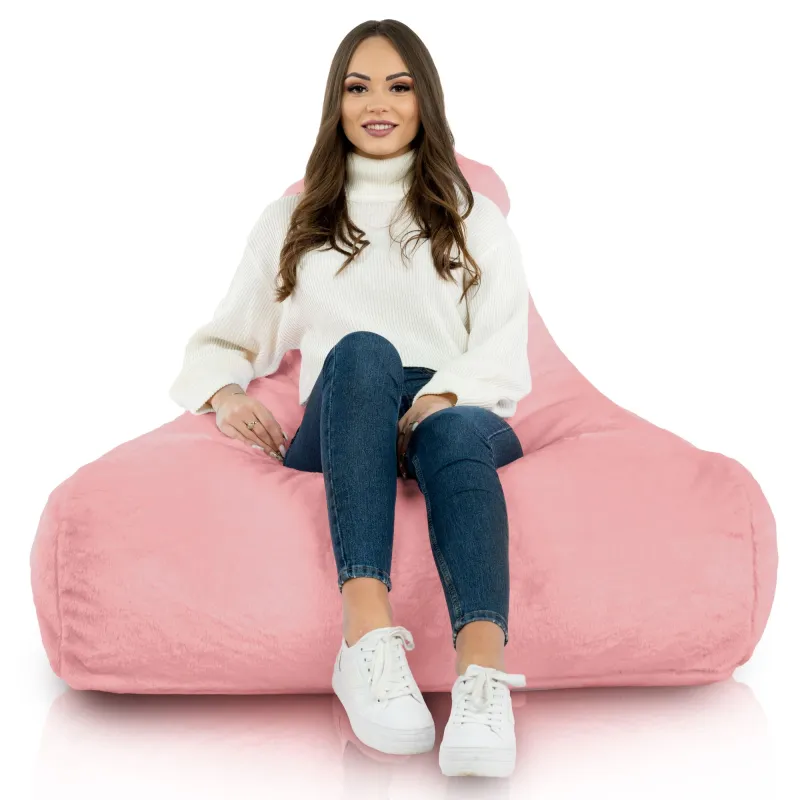 Bali Bean Bag Chair with Backrest - Yeti Faux Fur – view 9