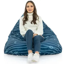 Bermuda XL Floor Seat Bean bag - Premium Printed Fabric – view 36