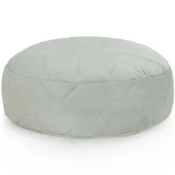 Round Footstool Pouffe - Premium Printed Fabric