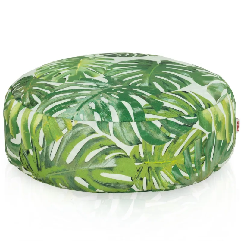 Round Footstool Pouffe - Premium Printed Fabric – view 30