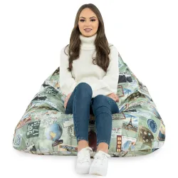 Bermuda XL Floor Seat Bean bag - Premium Printed Fabric – view 67