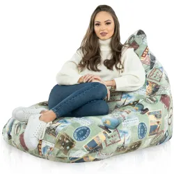 Bermuda XL Floor Seat Bean bag - Premium Printed Fabric – view 51