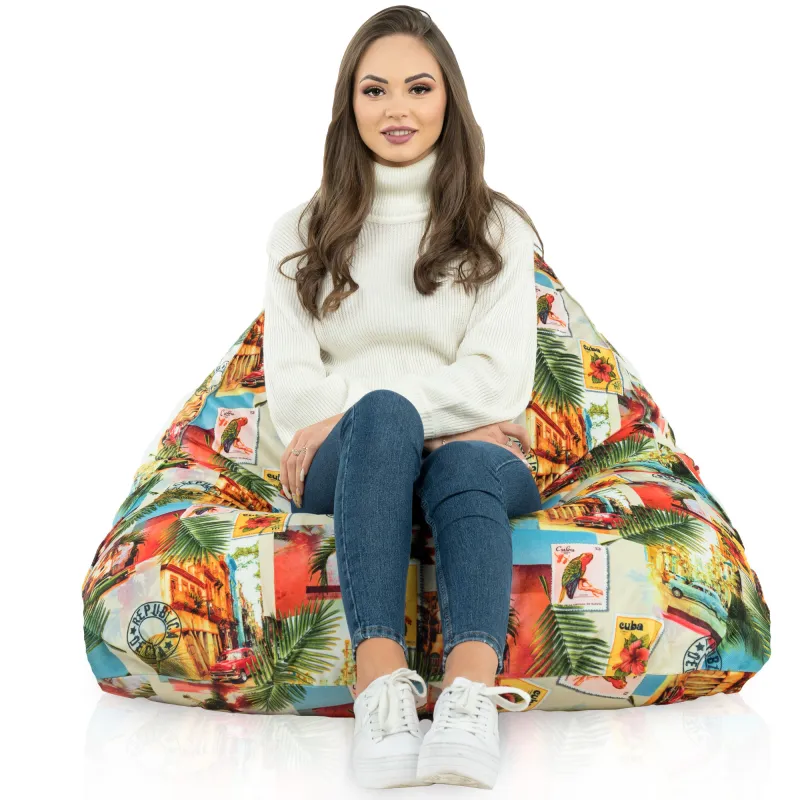 Bermuda XL Floor Seat Bean bag - Premium Printed Fabric – view 69