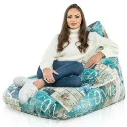 Bermuda XL Floor Seat Bean bag - Premium Printed Fabric – view 54