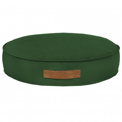 Dark green Round Dog Bed Velvet