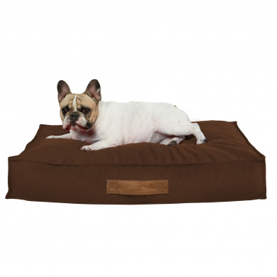 Brown Rectangular Dog Beds Velvet