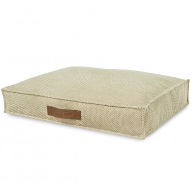 Beige Dot Rectangular Dog Beds
