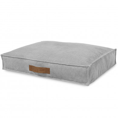 Light Gray Dot Rectangular Dog Beds