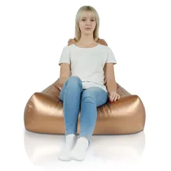 Bali Bean Bag Chair with Backrest - Faux Leather – view 9