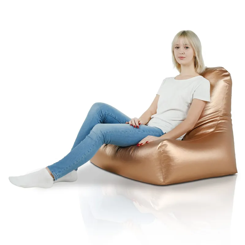 Bali Bean Bag Chair with Backrest - Faux Leather – view 5