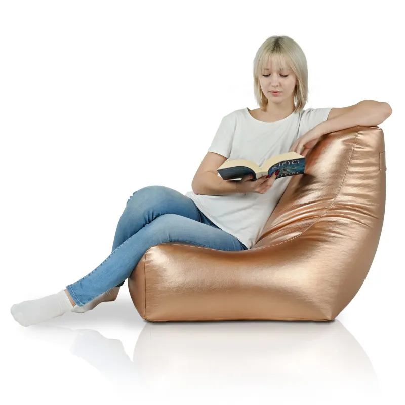 Bali Bean Bag Chair with Backrest - Faux Leather – view 12