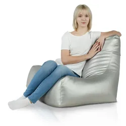 Bali Bean Bag Chair with Backrest - Faux Leather