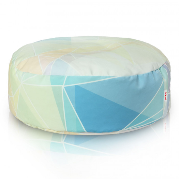 Abstract pastel footstool