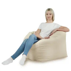 Amalfi Cube Bean Bag Chair - Soft Velvet – view 18