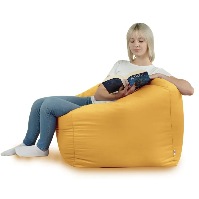 Amalfi Cube Bean Bag Chair - Soft Velvet – view 56