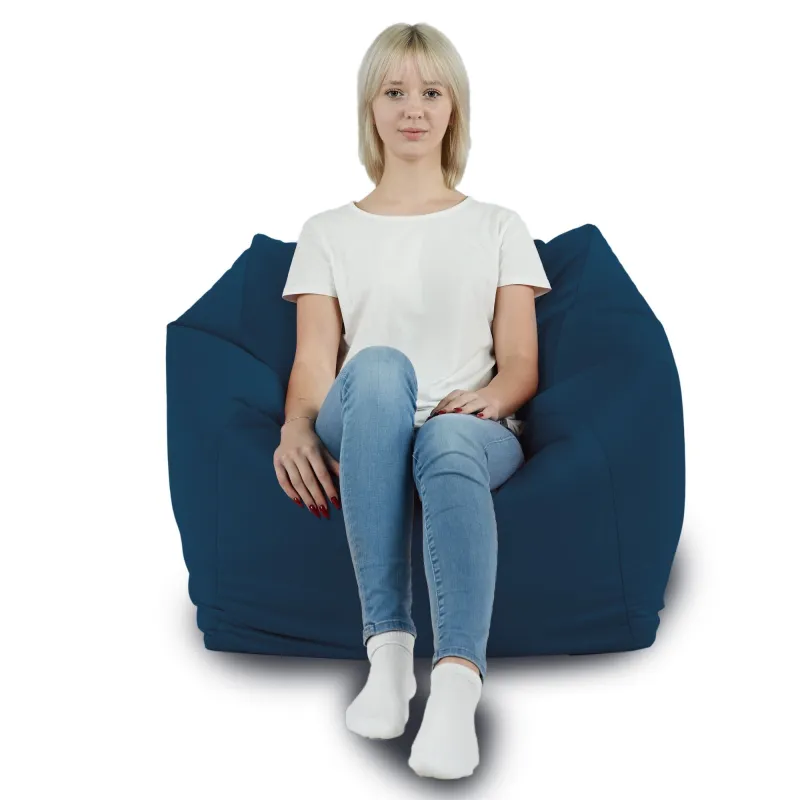 Amalfi Cube Bean Bag Chair - Soft Velvet – view 45