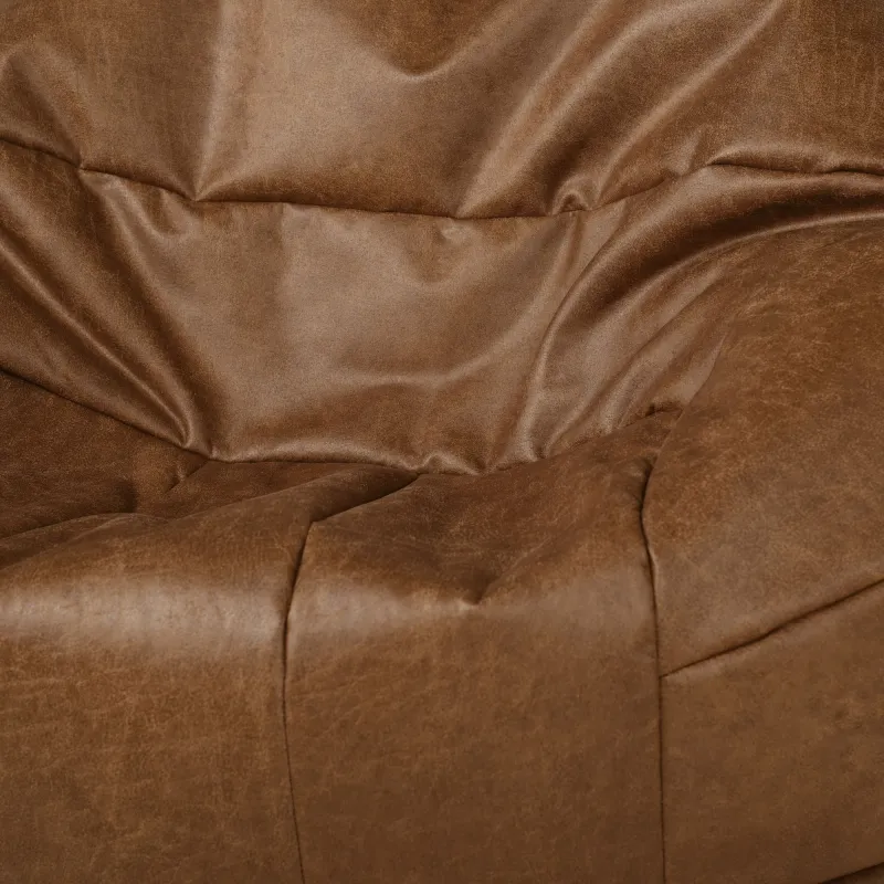 Bean Bag Chair Football Retro - Premium Genuine Leather – view 3