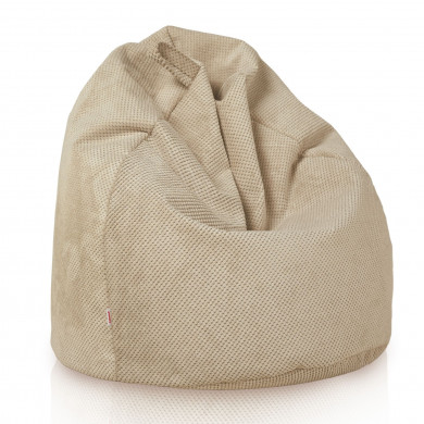 Beige Dot large bean bag