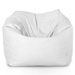 Stylish outdoor bean bag chair in white for modern spaces