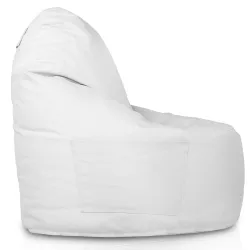 Trendy white bean bag chair Porto for contemporary garden aesthetics