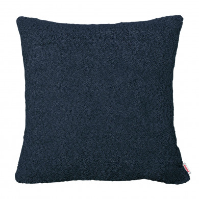 Navy blue pillow square boucle