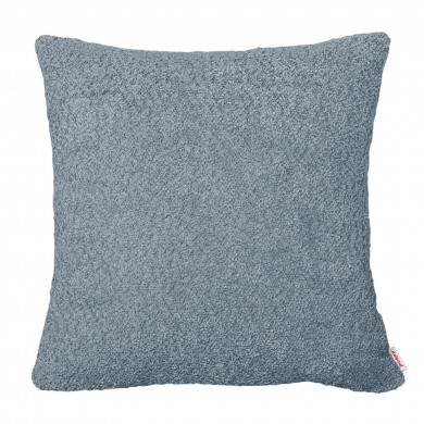 Blue pillow square boucle