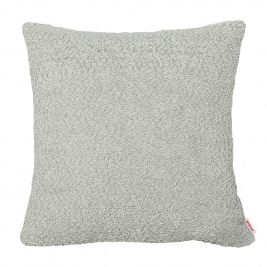 Light grey pillow square boucle