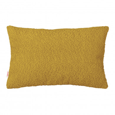 Mustard bouclé rectangular pillow