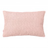 Powder pink bouclé rectangular pillow
