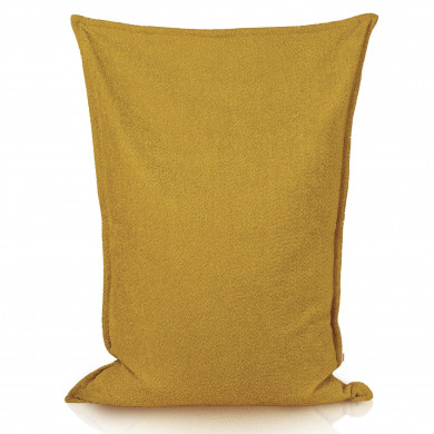 Mustard boucle bean bag pillow children