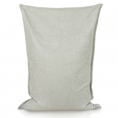 Light grey boucle bean bag pillow children