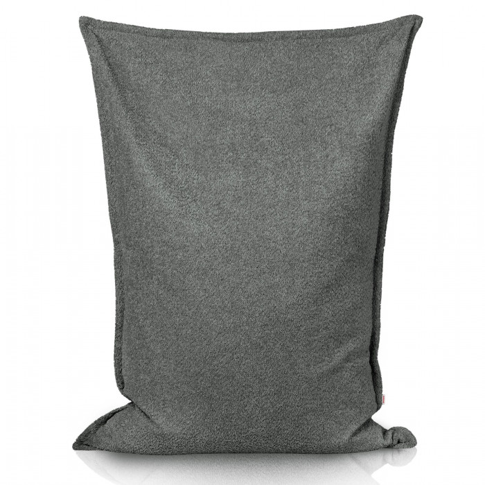 Grey boucle bean bag pillow children boucle