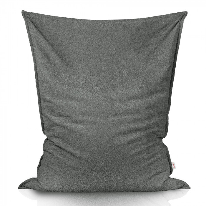 Grey boucle bean bag pillow children boucle