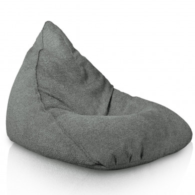 Grey bean bag bermuda boucle