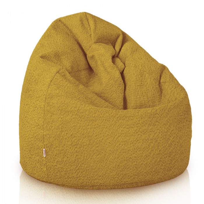 Mustard beanbag children boucle