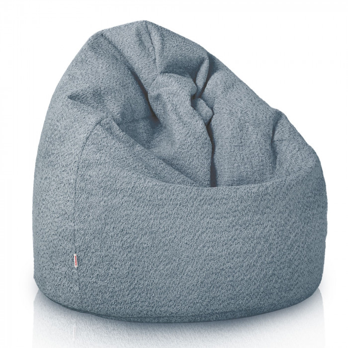 Blue beanbag children boucle
