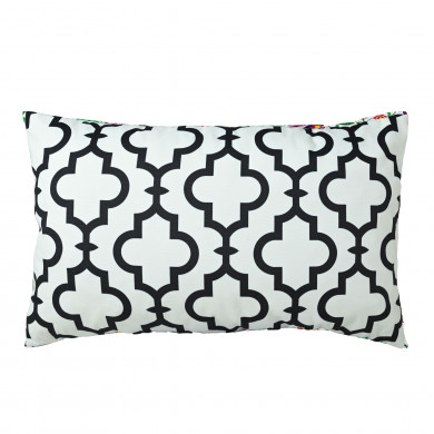White Marocco pillow rectangular