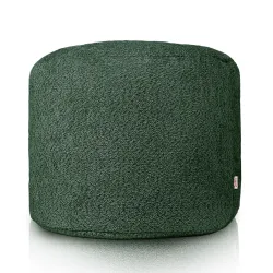 Round Cylinder Pouffe - Teddy Boucle – view 2