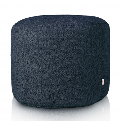 Navy pouf roller cilindro boucle