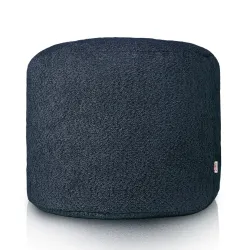 Round Cylinder Pouffe - Teddy Boucle – view 2