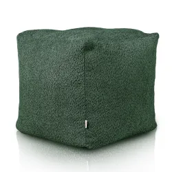 Square Cube Ottoman - Teddy Boucle
