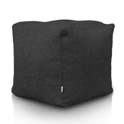 Square Cube Ottoman - Teddy Boucle