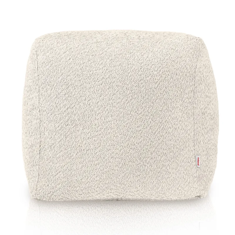 Square Cube Ottoman - Teddy Boucle – view 2