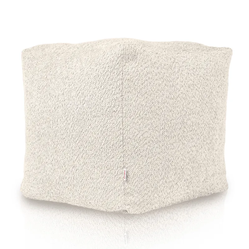 Square Cube Ottoman - Teddy Boucle – view 3