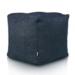 Square Cube Ottoman - Teddy Boucle